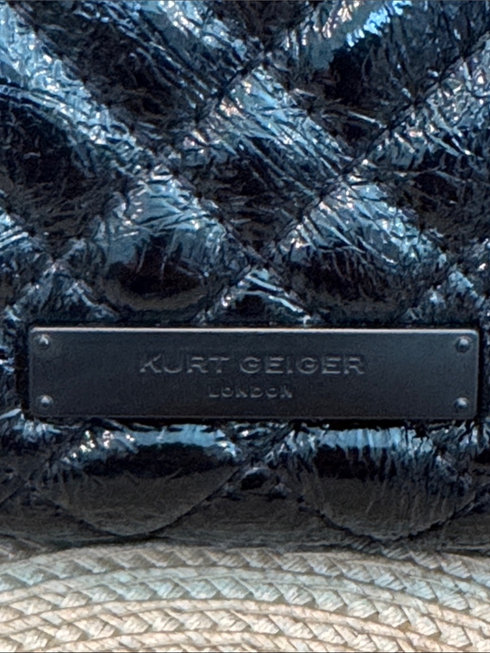 Kurt Geiger Black Quilted Wallet - Picture 2 of 8